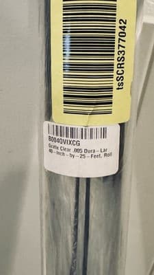 Grafix Dura-Lar Film Clear Overlay 5 mil 40" x 25 ft. Roll — photo 1