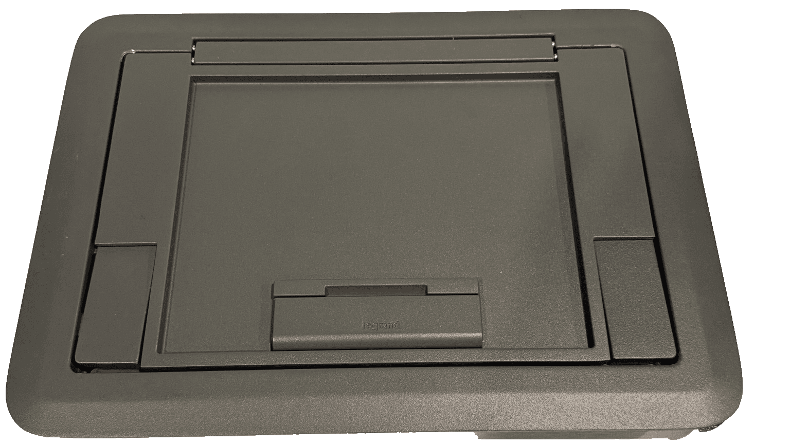 Legrand Wiremold EFB45CTCBK Evolution Floor Box Cover w/ Insert Black Open Box — photo 1